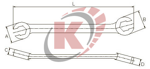 Ключ разрезной 12х13 (AWT-NUM1213) Licota
