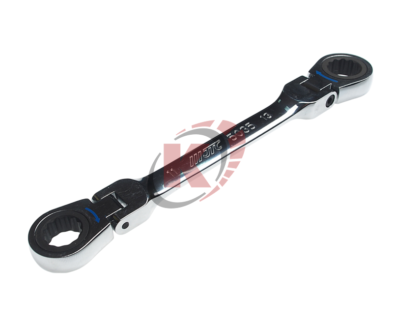 Ключ накидной шарнирный с трещоткой 11*13 L=169мм (JTC-5035)