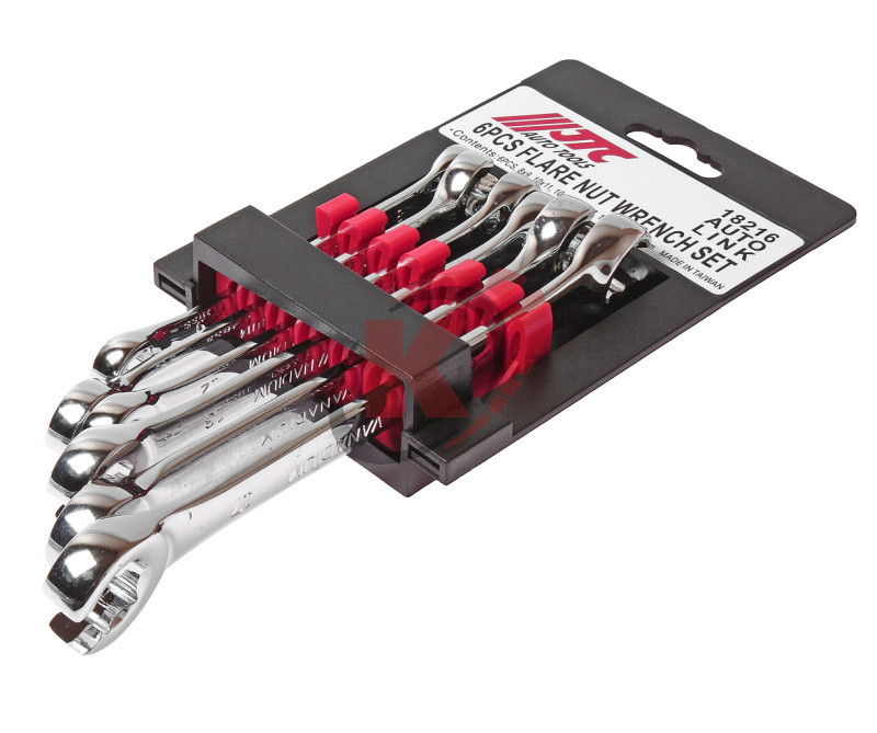 Набор ключей разрезных двухсторонних 8-17мм, 6шт (JTC-18216)