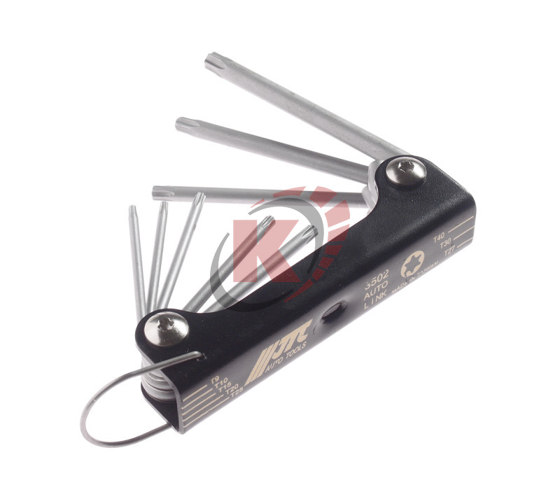 Набор ключей складных TORX 8пр Т9-Т40 (JTC-3502)