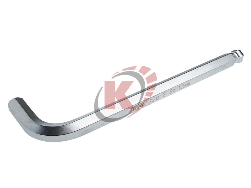 Ключ шестигранный Г-образный с шаром H12 L=190мм (JTC-72012)