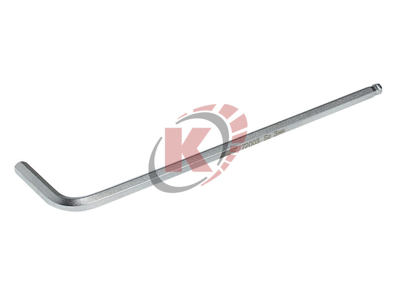 Ключ шестигранный Г-образный с шаром H3 L=90мм (JTC-72003)