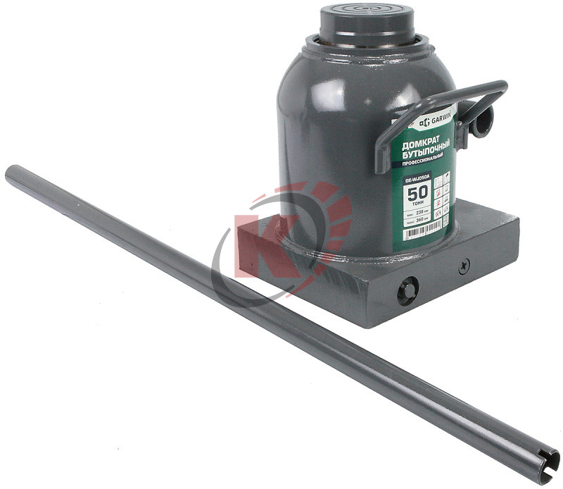 Домкрат бутылочный 50т H=238-360мм (GE-WJ050A) Garwin