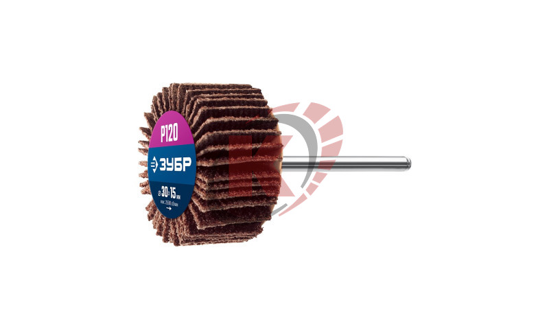 Круг лепестковый 30х15х3 P120 с оправкой (36600-120) Зубр