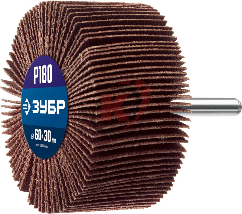 Круг лепестковый 60х30х6 P180 с оправкой (36602-180) Зубр