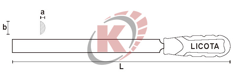 Напильник полукруглый 250 №1 (RFB110) Licota