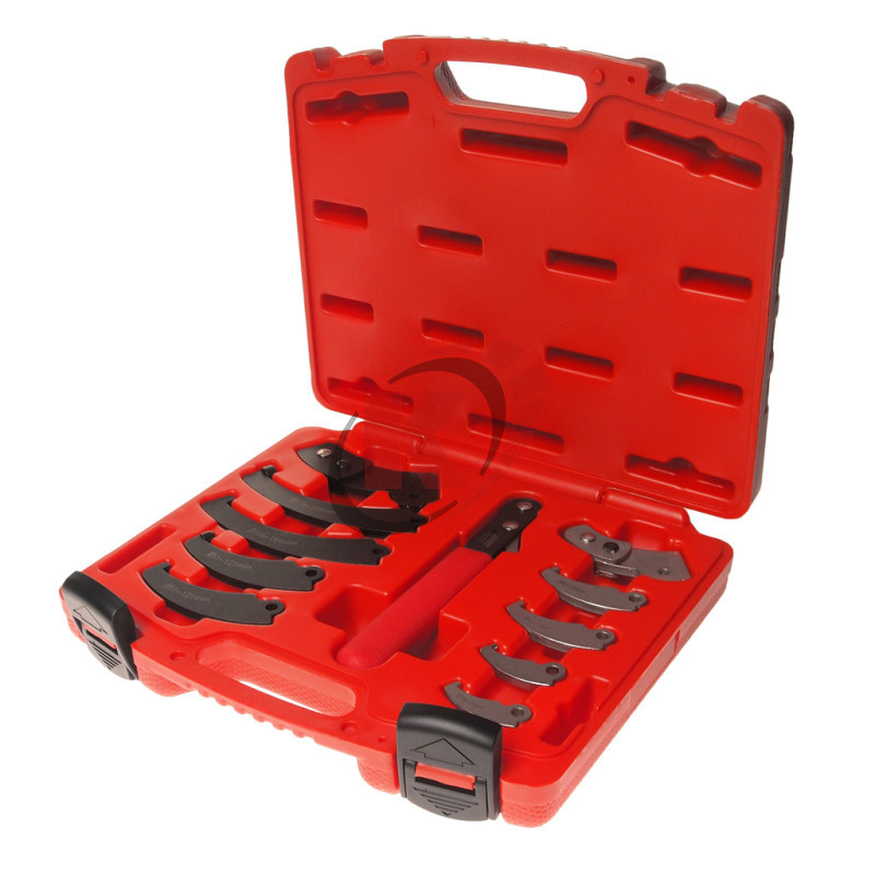 Ключ для круглых шлицевых гаек 51-166 набор насадок 11пр (JTC-4455)