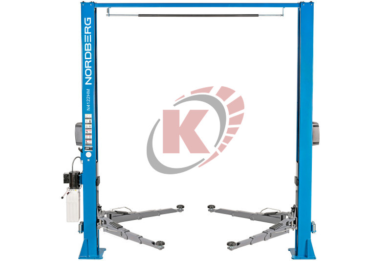 Подъемник двухстоечный 4т, с верхней синхронизацией 380В синий (N4122HM-4B) Nordberg