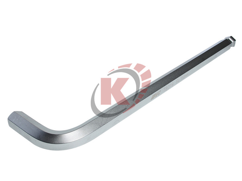 Ключ шестигранный Г-образный экстрадлинный с шаром H19 L=360мм (JTC-73019)