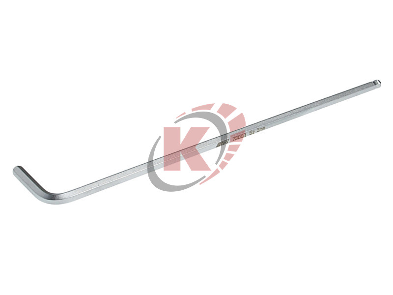 Ключ шестигранный Г-образный экстрадлинный с шаром H3 L=126мм (JTC-73003)