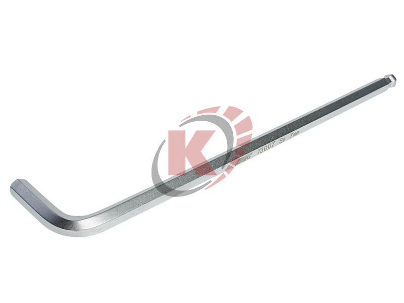 Ключ шестигранный Г-образный экстрадлинный с шаром H7 L=190мм (JTC-73007)