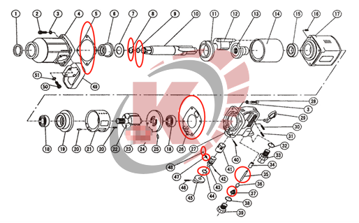 ЗАПЧАСТЬ КОМПЛЕКТ ПРОКЛАДОКдля NP18360 (RNP18360) Nordberg