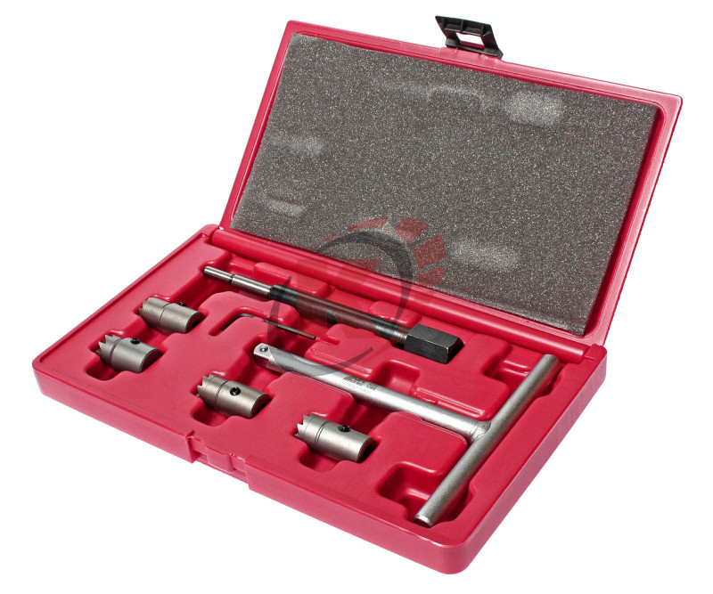 Набор для притирки седел форсунок дизельного двигателя в кейсе 7 предметов (JTC-4771)