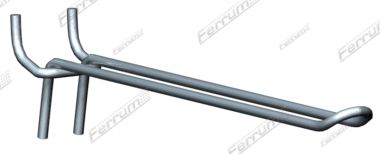 Крючок двойной L=200мм d=4мм (07.116G) FERRUM