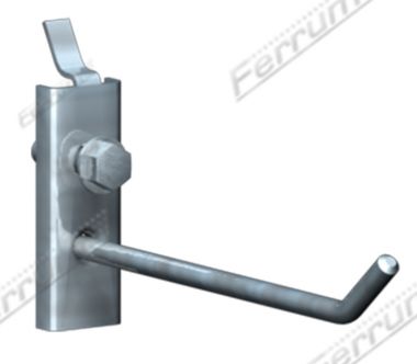 Крючок одиночный L=100мм d=4мм (07.111G) FERRUM