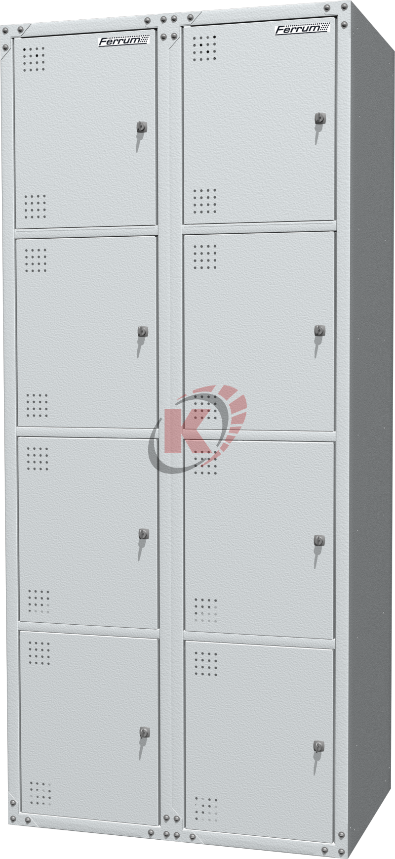 Шкаф для одежды 800х500х1800 мм (03.428-7035) FERRUM