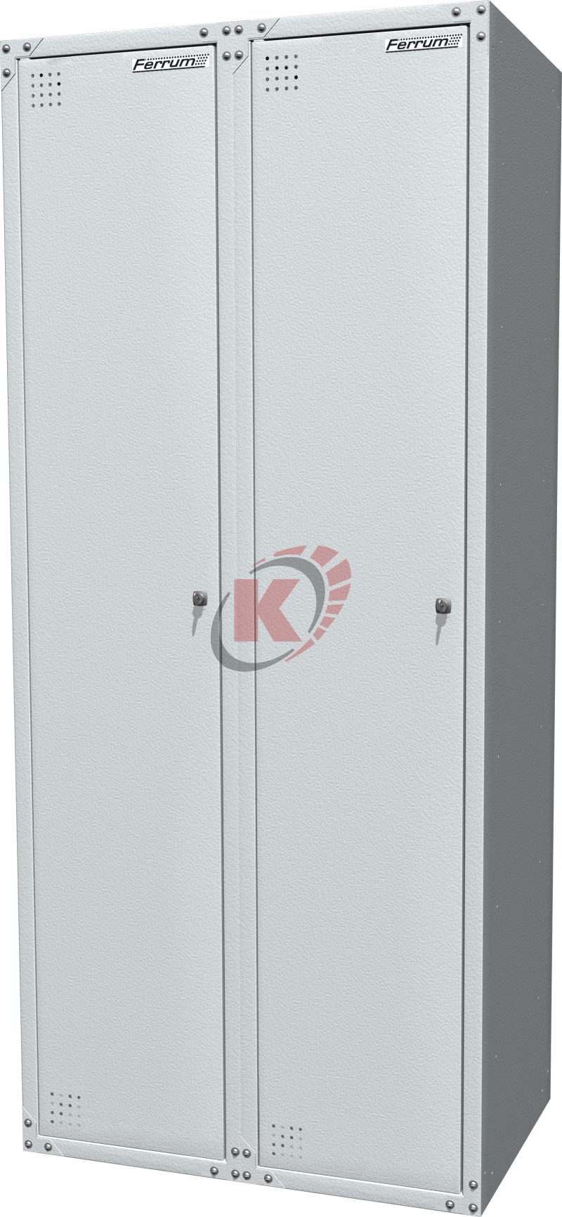 Шкаф для одежды 800х500х1800 мм (03.422-7035) FERRUM
