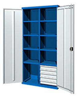 Шкаф инструментальный 950х500х1950 мм (03.3058) FERRUM