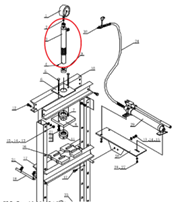 ЦИЛИНДР для пресса N3610, N3612, N3612F (N3610/N3612F#CY) Nordberg