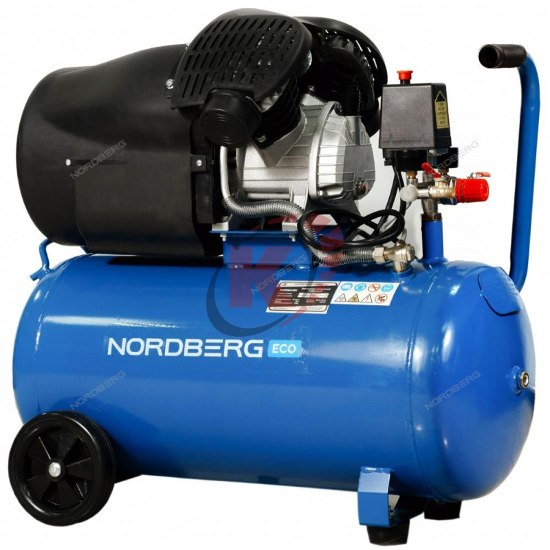 Компрессор поршневой V-образный 50л, 410л/мин, 220В (NCE50/410V) Nordberg