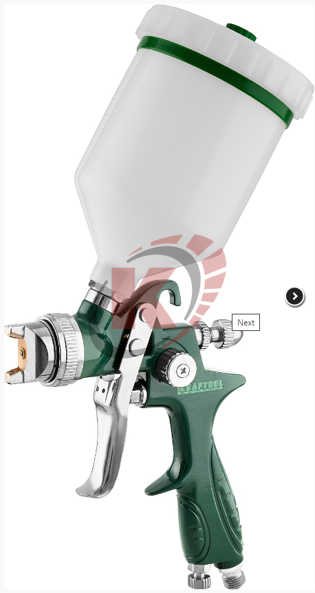 Краскопульт пневм. верх. бачок V=600мл, d=1,7мм (06522-1.7) Kraftool