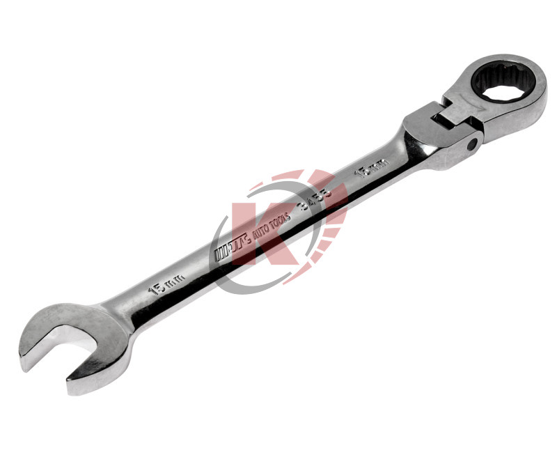 Ключ гаечный комбинир. 15х15 трещоточный шарнирный (JTC-3455)