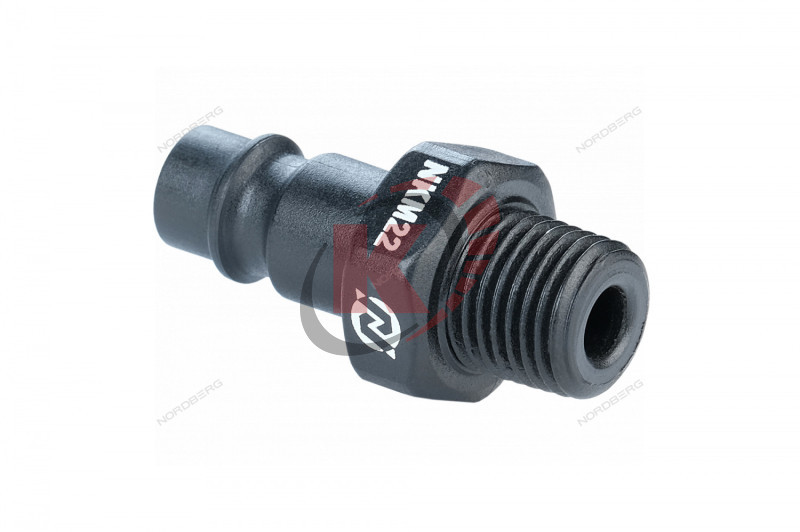Быстроразъем "папа" композитный наружная резьба М1/4" (NKM22) Nordberg