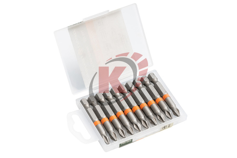 Бита PH2 L=50мм 1/4" набор 10шт (790225) ДТ