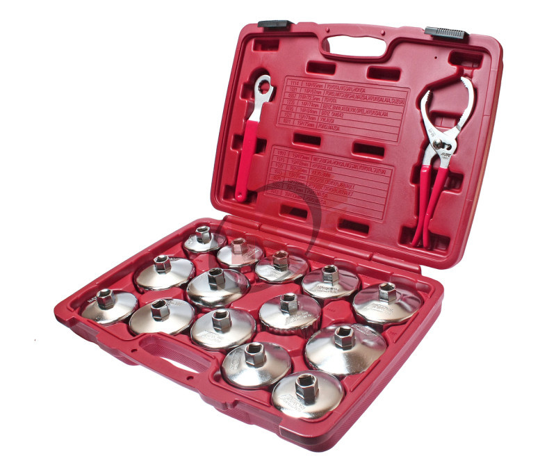 Набор съемников масляных фильтров "чашки" в кейсе 16 предметов  (JTC-4666)