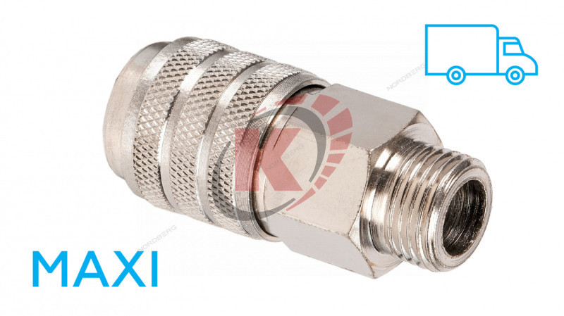 Быстроразъем "мама" наружная резьба M1/2" высокой проп. способности (NPF24M) Nordberg