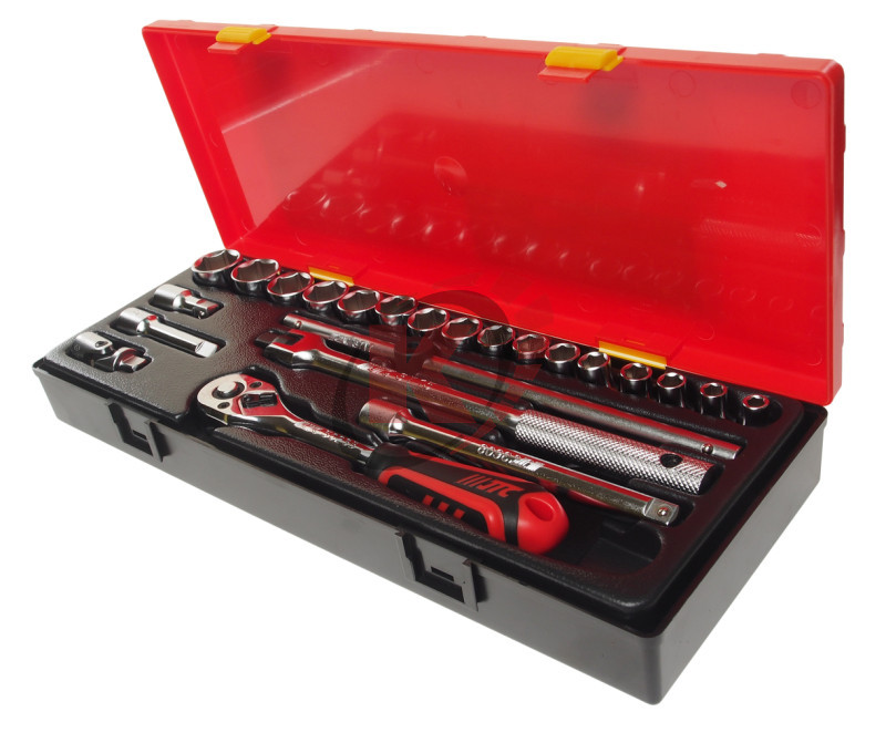 Набор головок торцевых 6-гранных 3/8" 6-22мм в кейсе 23пр. (JTC-K3232)