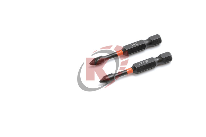 Бита PH1 L=50мм 1/4" ударная набор 2шт (793122) ДТ