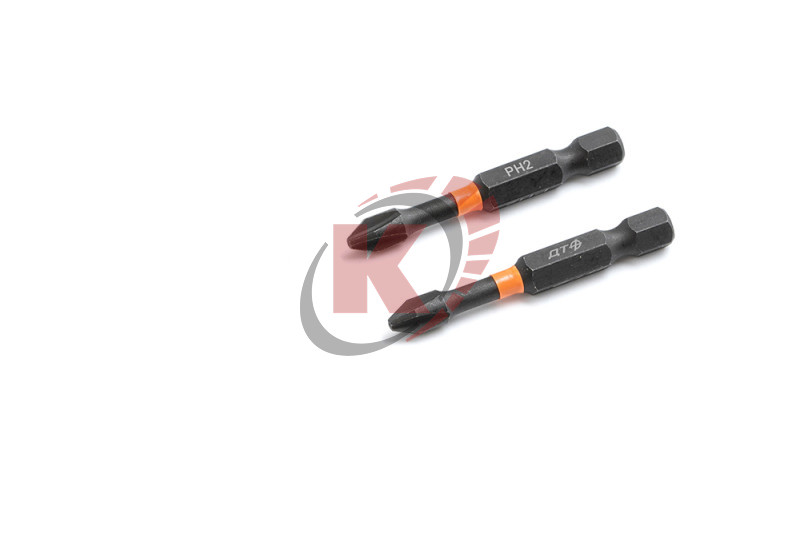 Бита PH2 L=50мм 1/4" ударная набор 2шт (793222) ДТ