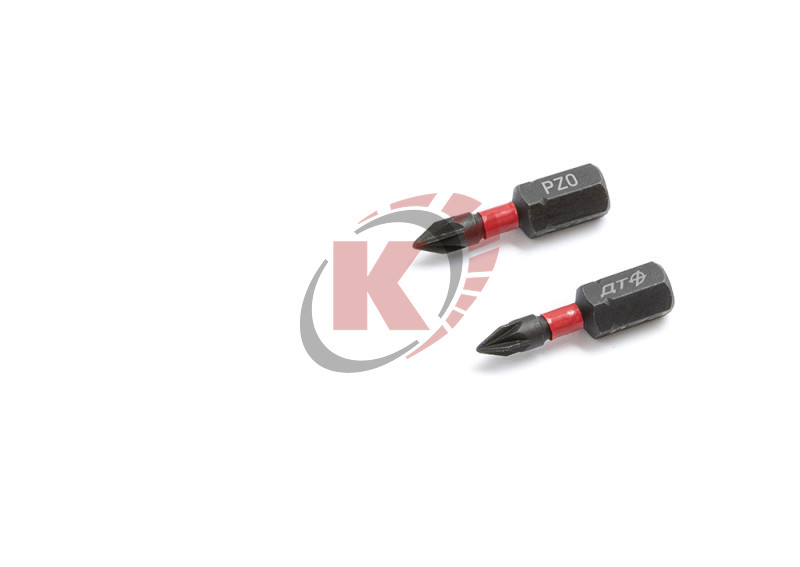 Бита PZ0 L=25мм 1/4" ударная набор 2шт (793502) ДТ