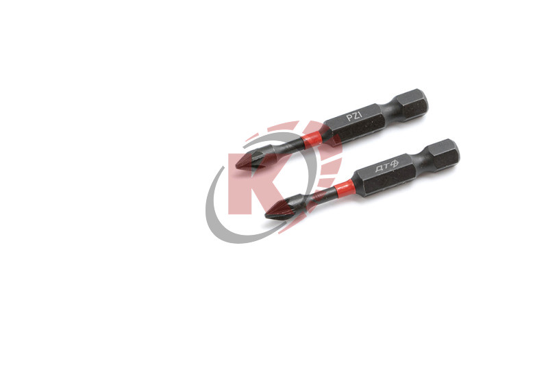 Бита PZ1 L=50мм 1/4" ударная набор 2шт (793622) ДТ