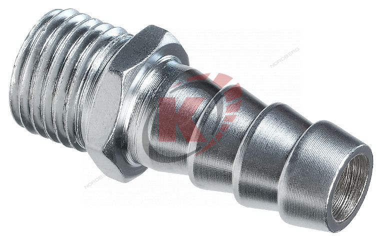 Переходник наруж. резьба М1/4" на елочку 10мм (NPS10) Nordberg