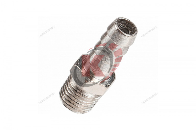 Переходник наруж. резьба М1/4" на елочку 10мм (NPSM210) Nordberg