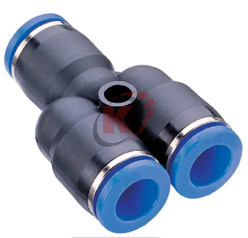 Фитинг цанговый Y-тройник 8 мм, пластм. корпус (808525-Y-8-8-8) Garwin